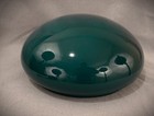10  Fitter Emerald Green White Cased Dome Glass Short Student Lamp Light Shade