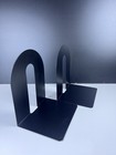Officemate Heavy Duty 10  Bookends  Non-skid Base  Black  Pair  93142 