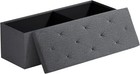 Storage Ottoman Bench Foldable Seat Footrest Shoe Bench End Of Bed Organizer