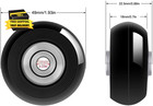 Set Of 4 Luggage Suitcase Replacement Wheels Rubber Swivel Caster Wheels Repair 