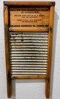 Vtg 1950s Dubl Handi Washboard Columbus Co Wood Metal Primitive Farmhouse Decor