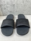 Nike Benassi Solarsoft Slides Men s 15 Black Anthracite Gray Slip On Sandals Euc