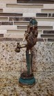 Antique Bronze Trimurthy Hindu God  Six Arms - Brahma Vishnu Shiva - 8    Tall