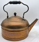 Antique Large Vintage Rome Copper Kettle Wooden Handle   Knob   Video
