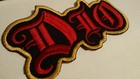 Dio Embroidered Patch Iron sew On Black Sabbath Metal Usa Seller Fast Delivery