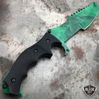 11  Csgo Tactical Hunting Tracker Fixed Blade Survival Bowie Knife Green Gamma