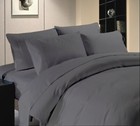 15in deep- Hotel s Bedding Set 1000 Tc Egyptian Cotton Us Size Color Gray Solid