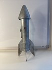 Astro Mfg Rocket Space Ship Mechanical Coin Bank 1957 Berzac For Parts Repair