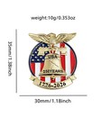 250th Anniversary American Flag Pin Badge Usa Independence Day Brooch Style D
