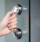  Strong Suction Cup Handle Is Suitable For Glass Doors And Large Silver