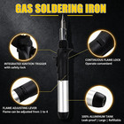 Butane Soldering Iron Kit Self-igniting Gas Torch Adjustable Flame 6 Tips
