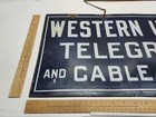 Western Union Telegraph And Cable Office - Double-sided Sign - As Is