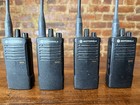 Four Motorola Rdu4100 Uhf Two Way Radios W  Batteries   Two Chargers Work Great 