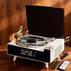 Portable Retro Cd Player W Bluetooth Fm Radio Dual Speakers Usb Aux Remote