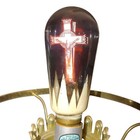 Aerolux Light Bulb Crucifix Filaments Vintage Edison Style 110v Germany 1930s
