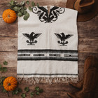 Vtg Mexican Handwoven Wool Poncho Serape Or Rug Wall Hanging   Western   Unisex