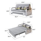 62 2 Inch Pull Out Sofa Bed Futon -sleeper Couches For Small Space  Rv Sofa Bed