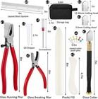 58 Pcs Stained Glass Supplies Glass Cutter Kit Including 8 Pcs Layout Block S   