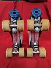 Vintage Women s Size 8 Leather Roller Skates Sure Grip Powell Bones Wheels