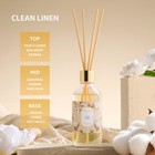 Clean Linen Reed Diffuser Set 3 38 Oz 100ml Glass Bottle 8 Fiber Reed Sticks