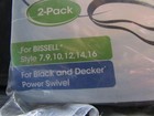 Vacuum Belts 2 Pak Bissell Style 7 9 10 12 14 16   Black   Decker Power Swivel