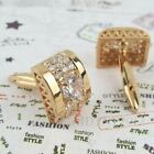 Crystal Mens Cufflinks Shirt Cuff Links Wedding Party Gift Buttons