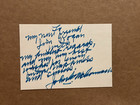 John W  Mccormack Signed Note -speaker Of House Of Representative -deceased