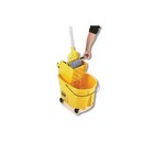 Rubbermaid Plastic Bucket With Wringer  Yellow - 1887305