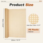 Plastic Rattan Cane Webbing Roll 24 Inch X 6 5 Ft For Chair Caning  Rattan Color