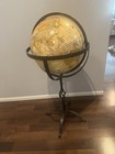 Vintage Replogle 16-inch World Classic Series Globe With Metal Iron Stand