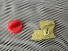 Vintage Louisiana State Travel Souvenir Pushback Pin Yellow W pelican