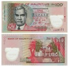 Mauritius 5 Pcs Set  100 To 500 Rupees  2024   P65aa  P65ba  P66f Polymer Unc