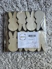 48 Pc Easter Peeps Shaped Bunnies Unfinished Diy Ornaments With Rope