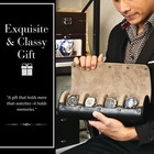 Leather Watch Roll Travel Case Leather Watch Case For Men Mirage Watch Roll Gift