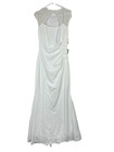Xscape Gown Size 10 Ivory Lace Cap Sleeve Ruched Mermaid Wedding Bridal Dress