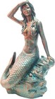 Large  Mermaid Statue On Rock 32 Inch Classic Beach Garden Patio Decor