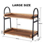Bdbdyeay Coffee Bar Accessories  2-tier Organizer With 4 Coffee   