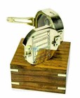 Nautical Brass Brunton Compass London Stan Navigation With Wooden Box Gift Item