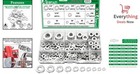 550pcs 304 Stainless Steel Flat Washer Assortment Kit 12 Sae Sizes 2  To 1 2 