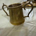 Vintage Small Brass Trophy Cup With Dual Handles