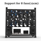 Frame For 12gpu Steel Open Air Miner Mining Frame Rig Case Support To Dual Power