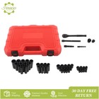 3 8 In  50 Piece 6 Point Drive Impact Socket Ratchet Drive And Metric Set