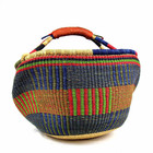Large Mixed Colors Bolga Market Basket