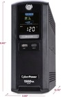 Cyberpower 1500va Battery Back-up System Ups 10 Outlet Surge Protector Lx1500gu3