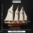 Atlantic Yacht Wooden Model Ship 24  Pond Yacht Sailboat American Wood Model