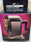 Vintage Apsco V-8 Borel Vacuhold Manual Crank Pencil Sharpener Suction Mount Nos