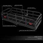 Collapsible Mild Steel 2  Receiver Tow Hitch Cargo Rack Carrier Basket pin  Clip