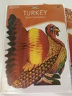 2 New Beistle Tissue Paper Turkey Centerpieces 12 3 l X 8 9 w  Fold Out Tissue