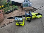 Ryobi New  40v Hp Brushless 18 In  Battery Chainsaw  With 40v Battery   Charger