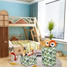 Green Laundry Hamper kids Storage safari Gift leaf 